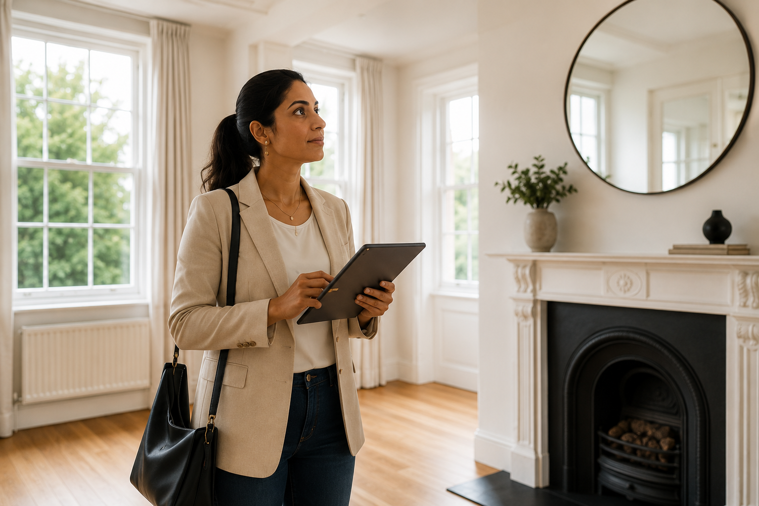 Residential interior detail representing a property inspection.